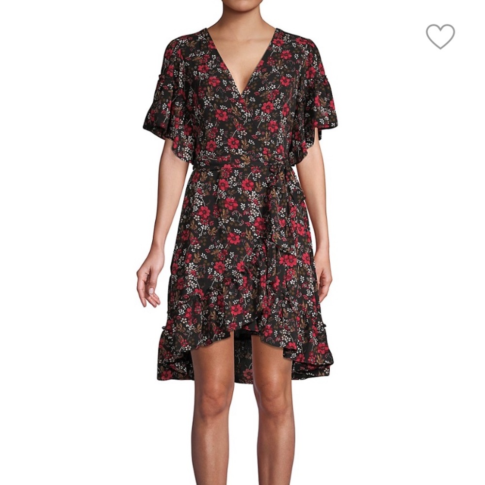 Max Studio Floral Wrap Dress Size XS